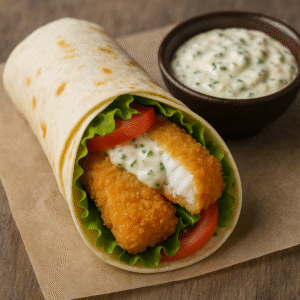 Wrap Fish & sauce tartare